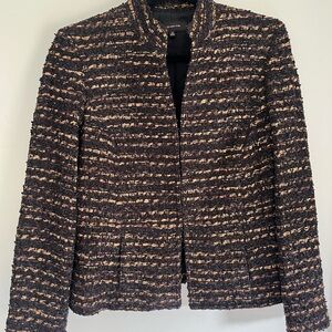Jones New York Black and Gold Blazer with Tailored Silhouette